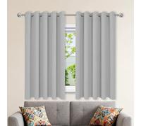 XIAOMEI Tende Camera da Letto Oscuranti 1 Pezzi 500 x 315 cm Tenda Termica Isolante Freddo con Occhielli Tenda Velluto Soggiorno per Soggiorno Camera da Letto, Grigio Chiaro