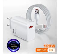 Xiaomi 120W Fast Wall Charger Adapter USB Cable Mi 11T/12T/13T Pro 12s 11 Ultra