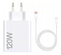 Xiaomi 120W HyperCharge Combo (tipo A) Brand Xiaomi SpecificationsProduct material PCInput parameters 100-240V~,50/60Hz,3AOutput5.0V⎓3.0V 15.0W/9.0V⎓3.0A 27.0W/11.0V⎓6.0A 66.0W Max /20.0V⎓6.0A 120.0W