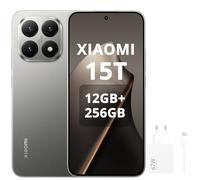 XIAOMI 15T, Smartphone 12+256GB, Display da 6,83" 120Hz, MediaTek Dimensity 8400-Ultra, Obiettivo ottico Leica Summilux 50MP, 5500mAh, Garanzia 2 anni, incluso 67W Charger,Grigio