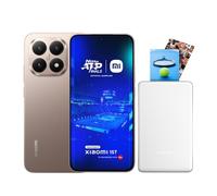Xiaomi 15T, Smartphone 12+512GB, Display 6,83" 120Hz, MediaTek Dimensity 8400-Ultra, Leica Summilux 50MP, 5500mAh, Oro rosa, 2 anni Garanzia, Caricabatterie non incluso + Xiaomi Photo Printer Pro