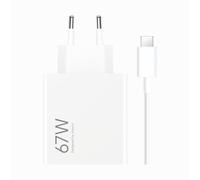 Xiaomi 67W HyperCharge Combo, Caricatore USB-A + Cavo USB-C 1m, Bianco