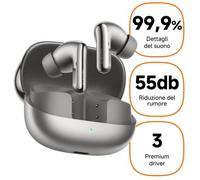 Xiaomi Buds 5 Pro Cuffie Bluetooth con cancellazione attiva del rumore, grigio titanio