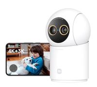 XIAOMI C701 Pro Telecamera di Sicurezza da Interni 4K+3K a Doppia Lente | Panoramica 360° e Inclinazione 180° Zoom Automatico Dual-Band WiFi 6 Compatibile con Alexa e Google Home
