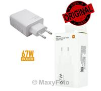 XIAOMI CARICABATTERIE CASA RICAMBIO ORIGINALE USB BHR07SKEU 67W WHITE 795F33A