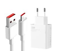 Xiaomi Caricabatterie rapido 33W con cavo dati USB-C da 1,5M e alimentatore di rete per Xiaomi Redmi Note 15 14 Pro 13 12 5G 12s 11 10 9 8, Mi 13 12 11 Ultra 10T, Pad 5 6, Poco X6 5 4 3 Pro F6 5 4
