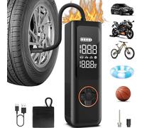 XIAOMI Catena Ecologica, QiCYCLE P1 Portable Electric Air Compressor, Compressore Aria Portatile, 150 psi, Luce Led, Type-C, 6 Modalità di Gonfiaggio, Per Auto, Moto, Bicicletta