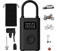 Xiaomi Compressore d'aria elettrico portatile, 150 psi, per auto, scooter, bici e palloni, senza fili, con rilevamento digitale della pressione