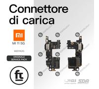 XIAOMI CONNETTORE RICARICA MI 11 5G M2011K2G ORIGINALE SERVICE MICROFONO DOCK DI