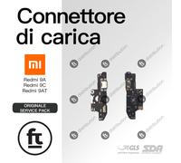 XIAOMI CONNETTORE RICARICA REDMI 9A 9C 9AT M2006C3LG ORIGINALE SERVICE MICROFONO
