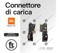 XIAOMI CONNETTORE RICARICA REDMI 9T ORIGINALE SERVICE MICROFONO CARICA TYPE C