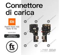 XIAOMI CONNETTORE RICARICA REDMI NOTE 10 4G/ 10S ORIGINALE SERVICE MICROFONO PCB