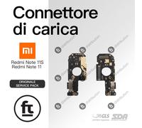 XIAOMI CONNETTORE RICARICA REDMI NOTE 11 4G/ 11S ORIGINALE SERVICE MICROFONO PCB