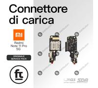 XIAOMI CONNETTORE RICARICA REDMI NOTE 11 PRO 5G ORIGINALE SERVICE MICROFONO PCB