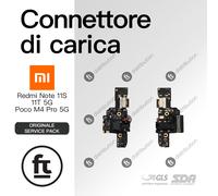XIAOMI CONNETTORE RICARICA REDMI NOTE 11S 5G/11T 5G/ Poco M4 Pro 5G ORIGINALE SE
