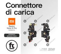 XIAOMI CONNETTORE RICARICA REDMI NOTE 8 PRO ORIGINALE SERVICE M1906G7G MICROFONO
