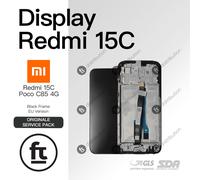 XIAOMI DISPLAY REDMI 15C/ POCO C85 4G (EU VERSION) ORIGINALE SERVICE PACK FRAME