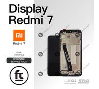 XIAOMI DISPLAY REDMI 7 M1810F6LE ORIGINALE SERVICE NERO TOUCH SCREEN SCHERMO