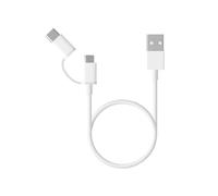 XIAOMI MI 2-IN-1 USB CABLE MICRO USB TO TYPE C 100cm WHITE