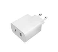 Xiaomi Mi 33W Wall Charger (Type-A+ Type-C), Caricatore per Smartphone e Notebook, Compatibile con Notebook e iPad Apple, Dual Port, Bianco, Versione Italiana