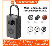 Xiaomi Mijia Compressore d'aria elettrico portatile 2/2D, Gonfiatore digitale intelligente per rilevamento della pressione dei pneumatici, Pompa d'aria elettrica multiutensile 2