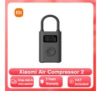 Xiaomi Mijia Compressore d'aria elettrico portatile 2/2D, Gonfiatore portatile Mi 2 PRO, Gonfiatore con pompa d'aria Rilevamento digitale della pressione dei pneumatici Air Compressor 2D