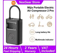 Xiaomi Mijia Compressore d'aria elettrico portatile 2 Pro, gonfiatore digitale intelligente per rilevamento della pressione dei pneumatici, pompa d'aria elettrica multiutensile