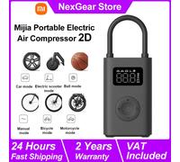 Compressore d'aria elettrico portatile Xiaomi Mijia 2/2D, pompa dell'aria 2, gonfiatore digitale