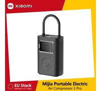 Xiaomi Mijia Compressore d'Aria Portatile 2 Pro, Gonfiatore Digitale per Pneumatici, Pompa Elettrica con Lampada LED per Auto, Moto e Biciclette