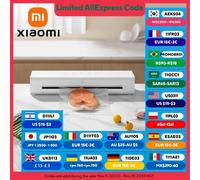 XIAOMI MIJIA Macchina per sottovuoto, aspirazione 70 kPa, modalità asciutto/umidità, 10 sacchetti sottovuoto con sistema di vuoto esterno, sigillatrici per alimenti sottovuoto