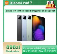 Xiaomi Pad 7 Versione Globale Mi Tablet Snapdragon 7+ Gen 3 Display 11.2" 3.2K 144Hz Adreno GPU 45W Carica Turbo 8850mAh