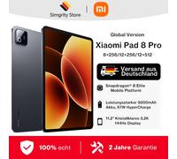 Xiaomi Pad 8 Pro Versione Globale, Snapdragon 8 Elite, Display 11.2" 3.2K 144Hz, Batteria 9200mAh 67W, Xiaomi HyperAI, Tablet Xiaomi