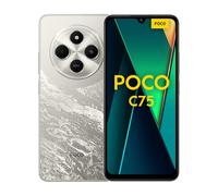 Xiaomi POCO C75 4G - Smartphone dorato da 6+128 GB, 2,0 GHz, display immersivo da 6,9 pollici, massiccia batteria da 5160 mAh, doppia fotocamera trasparente da 50 MP AI, potente processore octa-core