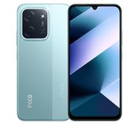XIAOMI POCO C85 4G Smartphone, Helio G81-Ultra, Batteria 6000mAh, Display 6.9" 1600x720 Dot Drop, Colore Ciano, 6GB+128GB, Fotocamera 50MP, 33W, Sensore di Impronte Digitali Laterale, HyperOS 2, con