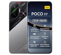 Xiaomi POCO F7 - Smartphone da 12 + 256 GB, fotocamera Sony da 50 MP con OIS, schermo AMOLED da 6,83" 1,5 K a 120 Hz, Snapdragon 8s Gen 4, Hypercharge 90 W, caricatore non incluso, argento (versione