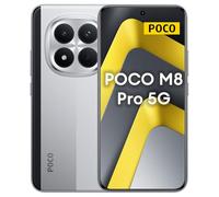 XIAOMI POCO M8 Pro 5G - Smartphone de 12+512GB, Pantalla de 6,83" 1.5K AMOLED, Snapdragon 7s Gen 4, cámara de 50MP, Hypercharge 100W, Cargador no Incluido, Plata