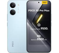 XIAOMI Poco X8 Pro Max Smartphone 12GB + 512GB, processore Dimensity 9500s, batteria 8500 mAh, display AMOLED ultra luminoso, 50MP Light Fusion 600, fotocamera principale con OIS, blu