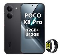XIAOMI POCO X8 Pro Smartphone 12+512GB,processore Dimensity 8500-Ultra,batteria da 6500 mAh,sensore Sony IMX882 da 50 MP con OIS,fotocamera da 50 MP,Nero,incluso Smart Watch