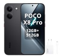 XIAOMI POCO X8 Pro Smartphone 12+512GB,processore Dimensity 8500-Ultra,batteria da 6500 mAh,sensore Sony IMX882 da 50 MP con OIS,fotocamera da 50 MP,Nero,Con caricatore da 120 W
