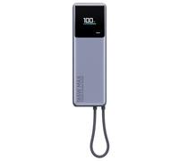 Xiaomi Power Bank da 165 W, 10000 mAh, cavo USB C integrato, 165 W, doppia porta, 120 W, ricarica rapida da 90 W, batteria agli ioni di litio, adatto per aerei, design compatto con display a colori
