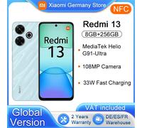 Xiaomi Redmi 13 versione globale Smartphone NFC MTK G91-Ultra 90Hz 6.79 "Display 108MP fotocamera 5030mAh 33W ricarica rapida Pearl Pink