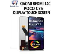 DISPLAY LCD TOUCH LCD XIAOMI REDMI 12 23053RN02L 23053RN02Y VETRO NERO FRAME GLS