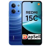 Xiaomi Redmi 15C - Smartphone da 4 + 256GB, Luz de Lun Azzurra, Schermo da 6.9" 120Hz, MediaTek Helio G81-Ultr, Fotocamera da 50MP, 6000mAh, Non include caricabatterie