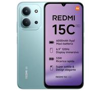 Xiaomi Redmi 15C 5G, Smartphone 4+256GB, Display 6,9" 120Hz, MediaTek Dimensity 6300, processore 5G, Dual camera AI 50MP, Mega batteria da 6000mAh, Garanzia 2 anni, Verde, Caricabatterie non incluso