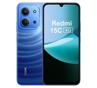 Xiaomi Redmi 15C - Smartphone da 4 + 256GB, Luz de Lun Azzurra, Schermo da 6.9" 120Hz, MediaTek Helio G81-Ultr, Fotocamera da 50MP, 6000mAh, Non include caricabatterie