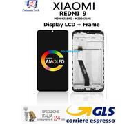 DISPLAY LCD TOUCH SCREEN FRAME NERO HUAWEI Y7 2019 PARI ALL ORIGINALE GLS