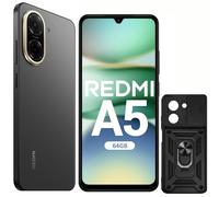 XIAOMI Redmi A5 Smartphone 4G 6.88" HD+ 120Hz 3 GB RAM 64 GB ROM | Batteria 5200mAh | Fotocamera 32MP | Sensore impronte laterale | processore octa-core | Nero (senza caricabatterie)