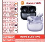 Xiaomi Redmi Buds 6 Pro auricolare Bluetooth, auricolare con cancellazione attiva del rumore, Audio Global Version-White