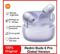 Xiaomi Redmi Buds 6 Pro auricolare Bluetooth Wireless, auricolare Wireless BT5.3, cancellazione attiva del rumore fino a 52dB versione globale Global Version-White