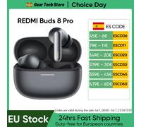 Xiaomi Redmi Buds 8 Pro Versione Globale Originale, Auricolari Bluetooth 5.4 TWS con Chiamata Chiara AI, 3 Microfoni, Cancellazione Attiva del Rumore 55dB